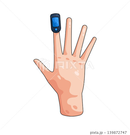 Illustration of pulse oximeter  139872747