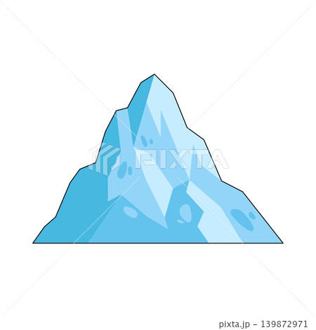 Illustration of ice mountain Illustration of ice mountain 139872971