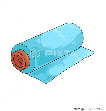 Illustration of plastic wrap Illustration of plastic wrap 139872987