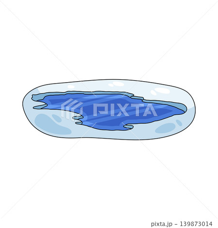 Illustration of ice pond Illustration of ice pond 139873014