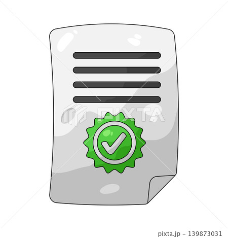 Illustration of approved document   139873031