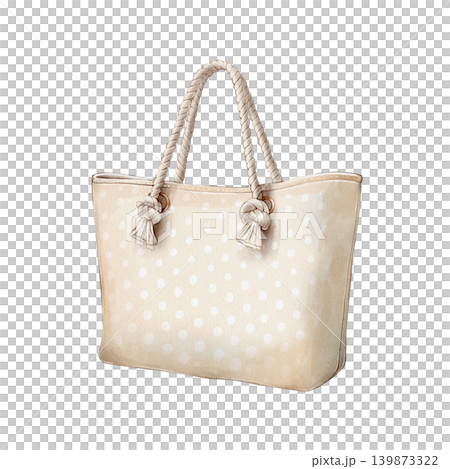 Beach Bag Watercolor Illustration Beach Bag Watercolor Illustration 139873322