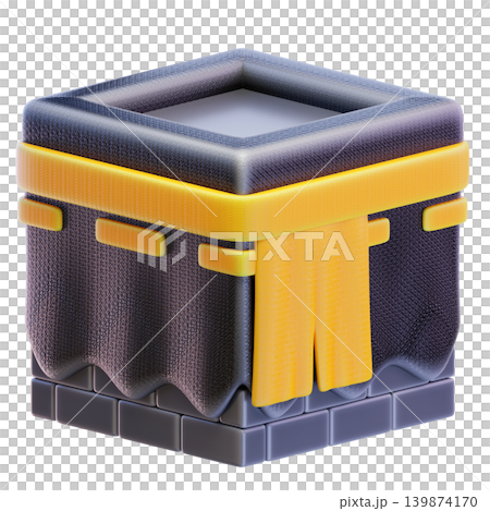 Kaaba 3d render icon 139874170