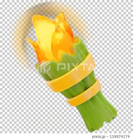 Torch 3d render icon Torch 3d render icon 139874174