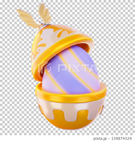 egg in egg 3d render icon, easter illustration egg in egg 3d render icon, easter illustration 139874329