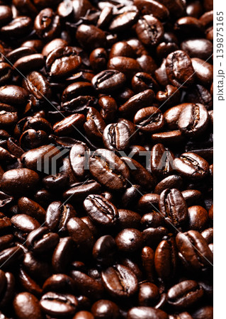 一面のコーヒー豆 一面のコーヒー豆 139875165