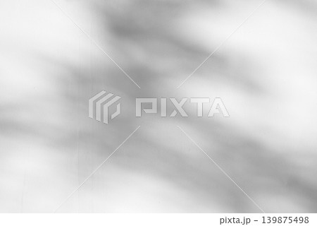 Abstract natural tree leaves shadow on white wall background Abstract natural tree leaves shadow on white wall background 139875498