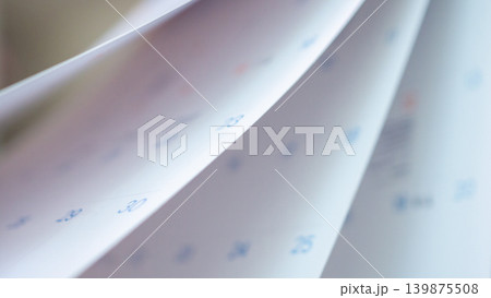 Abstract blur calendar page flipping sheet close up background business schedule planning appointment meeting concept Abstract blur calendar page flipping sheet close up background business schedule planning appointment meeting concept 139875508