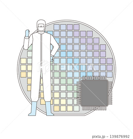 半導体製造業の作業者 139876992