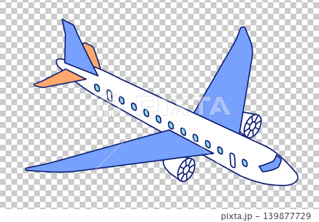 シンプルな飛行機のアイソメトリックイラストアイコン 139877729