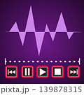 icon play stop music song wave 139878315