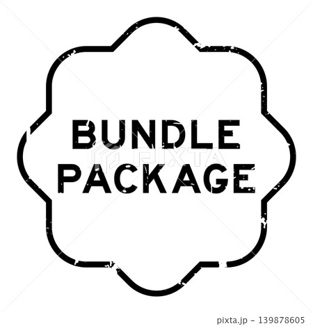 Grunge black bundle package word rubber seal stamp on white background Grunge black bundle package word rubber seal stamp on white background 139878605