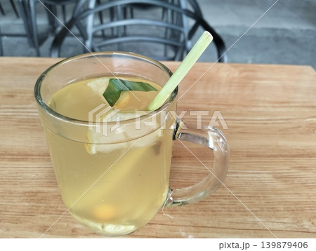 Traditional Indonesian Wedang Jahe in Glass Mug Traditional Indonesian Wedang Jahe in Glass Mug 139879406