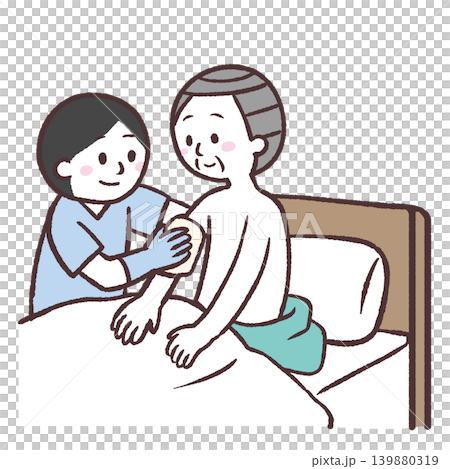 圖解:一名男子正在擦拭某物 圖解:一名男子正在擦拭某物 139880319
