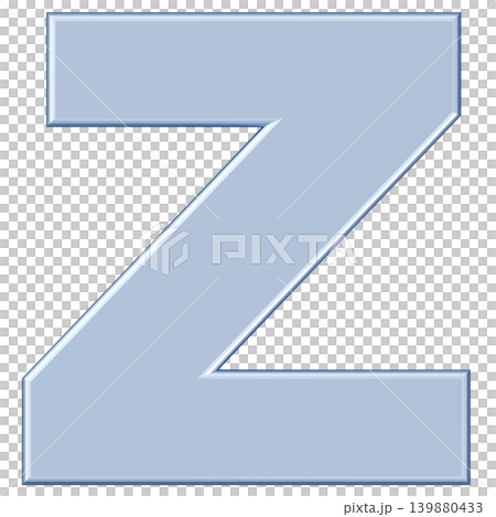 3D材質_字母_Z_銀色 139880433