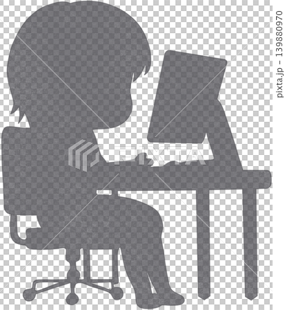 computer user shadow computer user shadow 139880970