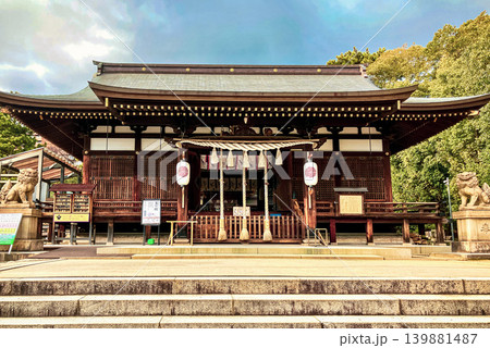 神戸市東灘区 弓弦羽神社 拝殿の正面全景 神戸市東灘区 弓弦羽神社 拝殿の正面全景 139881487
