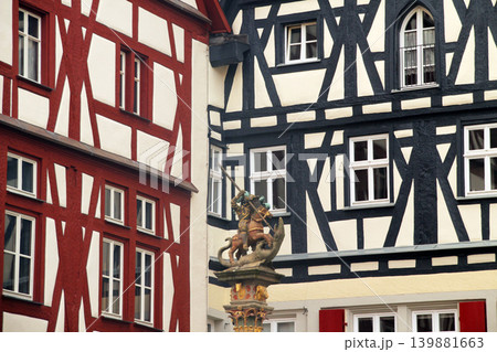 Facade of classic houses in Rothenburg, Germany Facade of classic houses in Rothenburg, Germany 139881663