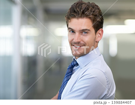 Man, business and portrait in corporate for entrepreneurship, career and growth for enterprise work in office. Professional businessman, confidence and employee for agency, career and workplace Man, business and portrait in corporate for entrepreneurship, career and growth for enterprise work in office. Professional businessman, confidence and employee for agency, career and workplace 139884407