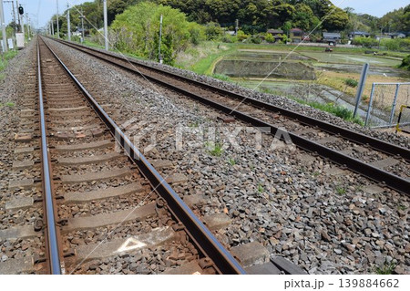 常磐線の鉄道線路 茨城県 常磐線の鉄道線路 茨城県 139884662