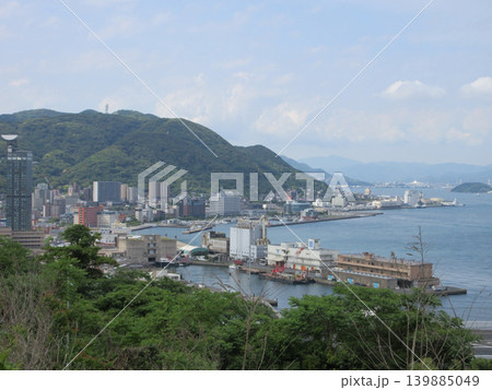 和布刈第2展望台から望む門司港!福岡県北九州市門司区 和布刈第2展望台から望む門司港!福岡県北九州市門司区 139885049
