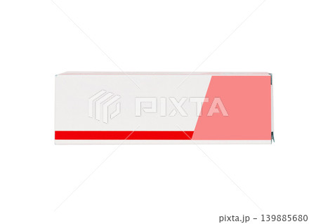 cardboard box packaging for medicines isolated on white background cardboard box packaging for medicines isolated on white background 139885680