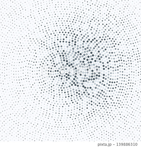Digital Concentric Halftone Dot Background Digital Concentric Halftone Dot Background 139886310