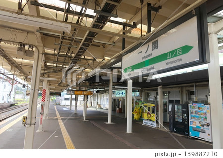 JR東日本東北本線、盛岡駅から一ノ関駅までの風景 JR東日本東北本線、盛岡駅から一ノ関駅までの風景 139887210