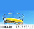 青空とコップに入ったレモン入りのミネラルウォーター 青空とコップに入ったレモン入りのミネラルウォーター 139887742