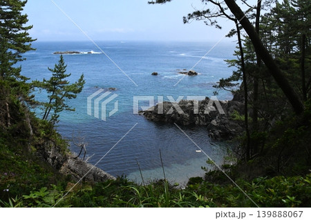 陸前高田市 広田半島 みちのく潮風トレイル 黒崎仙峡遊歩道 大祝浜 陸前高田市 広田半島 みちのく潮風トレイル 黒崎仙峡遊歩道 大祝浜 139888067