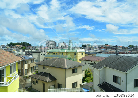 JR東日本東北本線、小牛田駅から仙台駅までの風景 JR東日本東北本線、小牛田駅から仙台駅までの風景 139888614