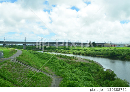 JR東日本東北本線、小牛田駅から仙台駅までの風景 JR東日本東北本線、小牛田駅から仙台駅までの風景 139888752