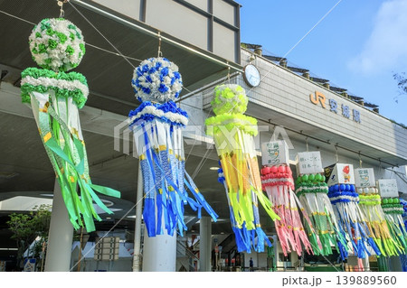 安城市、安城駅前の七夕飾り 安城市、安城駅前の七夕飾り 139889560