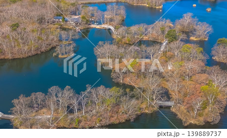 April 26 2026 Onumakoen Lake With Komagatake Mountain Aerial 139889737