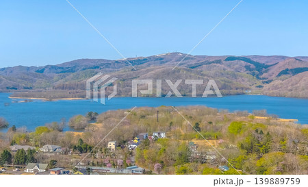 April 26 2026 Onumakoen Lakeside Town Aerial With Mountains April 26 2026 Onumakoen Lakeside Town Aerial With Mountains 139889759