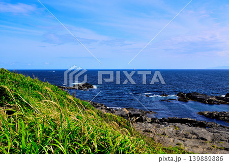 三浦半島　城ヶ島海岸の風景 139889886