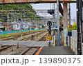 逗子駅から見た入換信号機と金沢新道踏切道 139890375