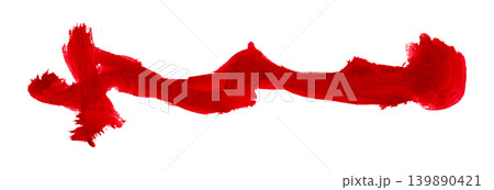 red brush isolated on transparent background red watercolor red brush isolated on transparent background red watercolor 139890421