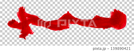 red brush isolated on transparent background red watercolor red brush isolated on transparent background red watercolor 139890421