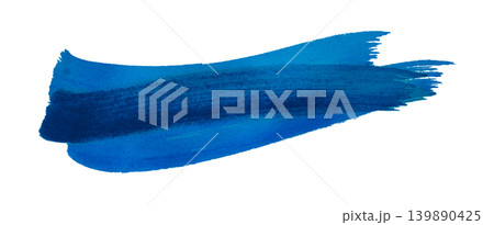 blue brush isolated on transparent background blue watercolor blue brush isolated on transparent background blue watercolor 139890425