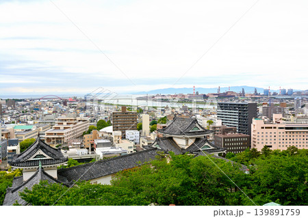 日本100名城・和歌山城からの風景 139891759