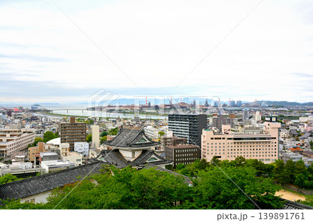 日本100名城・和歌山城からの風景 139891761