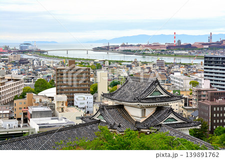 日本100名城・和歌山城からの風景 139891762