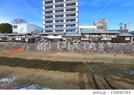 【長野県】晴天のなわて通り商店街(松本市) 【長野県】晴天のなわて通り商店街(松本市) 139892263