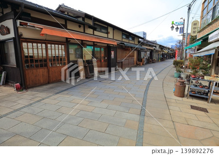 【長野県】晴天のなわて通り商店街（松本市） 139892276