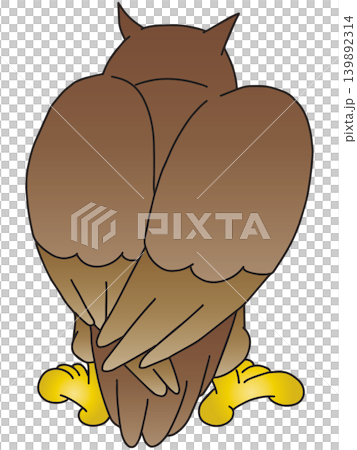 Hand-drawn animal illustration ☆ Owl Hand-drawn animal illustration ☆ Owl 139892314