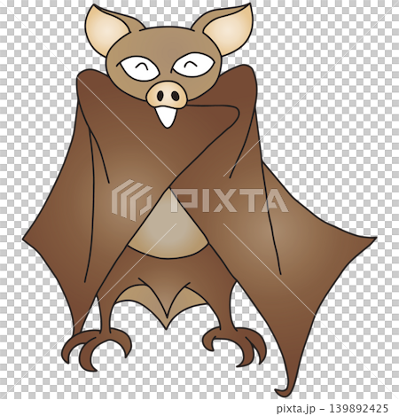 Hand-drawn animal illustration ☆ Bat Hand-drawn animal illustration ☆ Bat 139892425