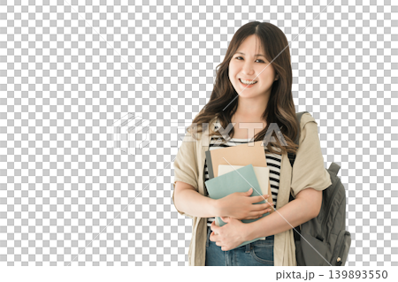 大学・学校・オフィスの廊下にいる大学生・ビジネスウーマン(学生・塾・予備校) 大学・学校・オフィスの廊下にいる大学生・ビジネスウーマン(学生・塾・予備校) 139893550