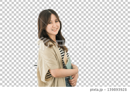 大學/學校/辦公室走廊上的大學生/女商人（學生/補習班/預科學校） 139893928