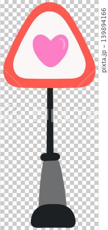 Cute heart street sign for town map element and love theme Cute heart street sign for town map element and love theme 139894166